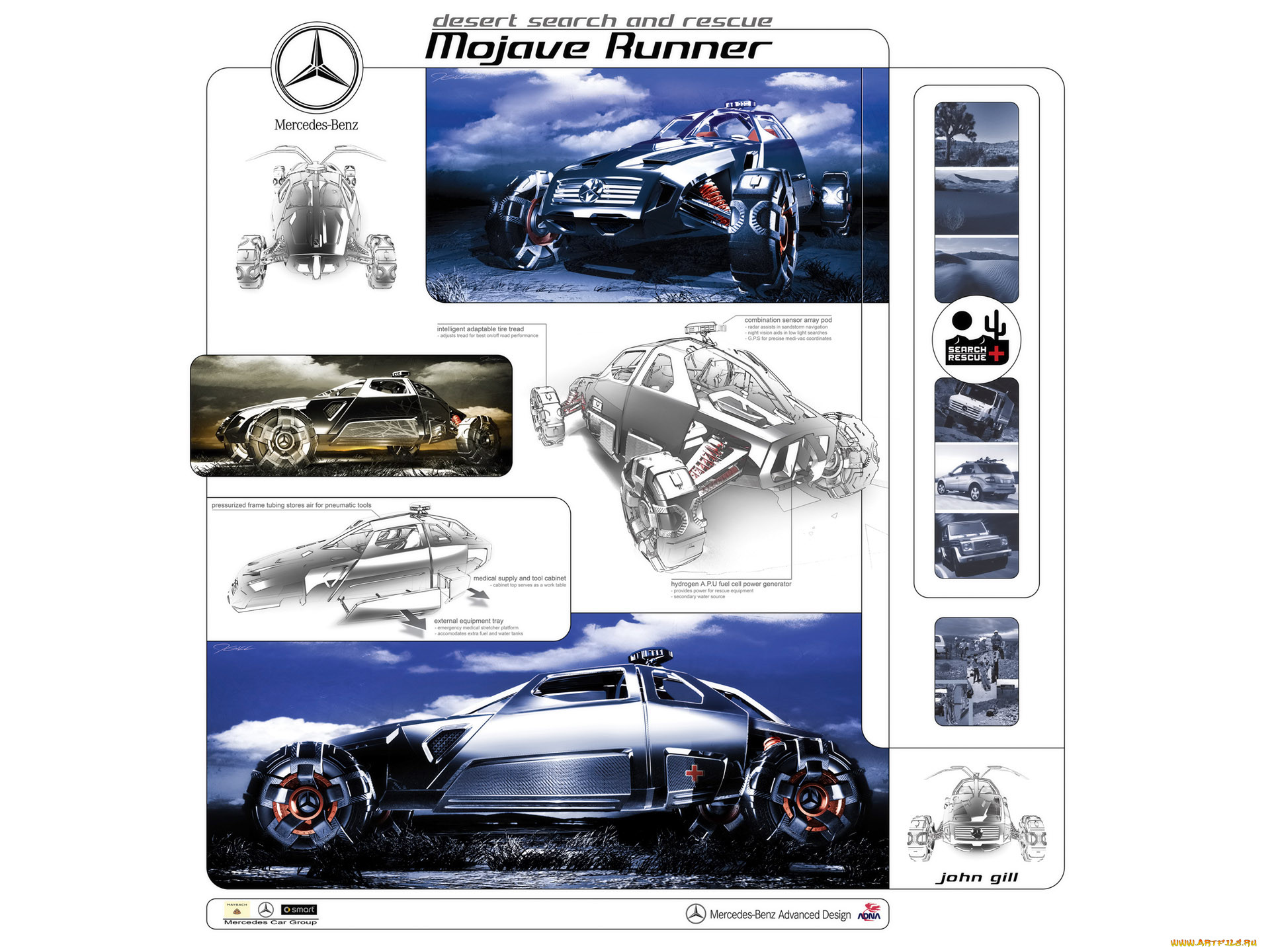 mercedes, benz, mojave, runner, poster, , 